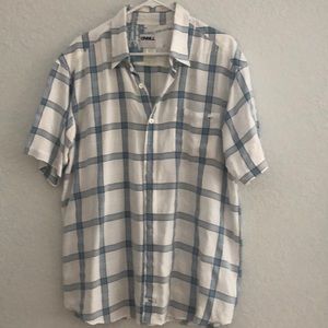 O’Neill s shirt sleeve plaid print button down